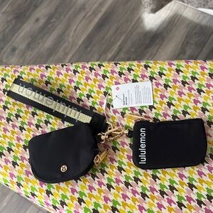 lululemon athletica Black and Gold Keychain Set